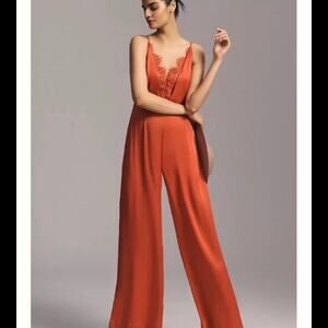 Anthropologie Rust Jumpsuit